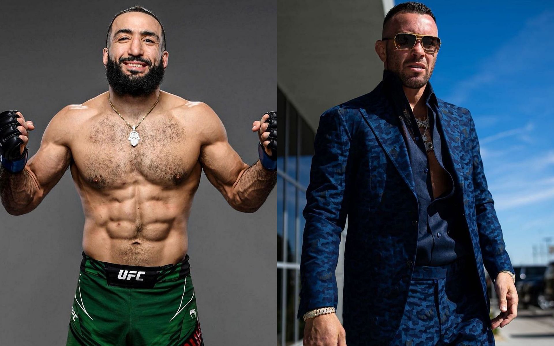 Belal Muhammad (L) and Colby Covington (R) (Image via @bullyb170 and @colbycovmma on Instagram)