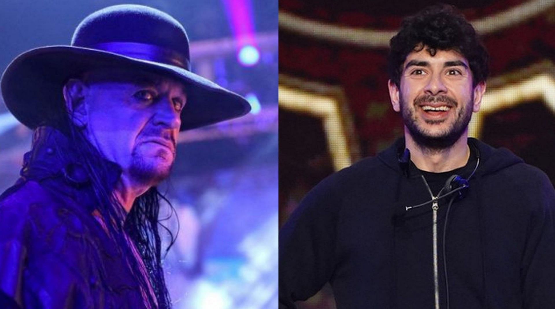 The Undertaker (left) and Tony Khan (right)
