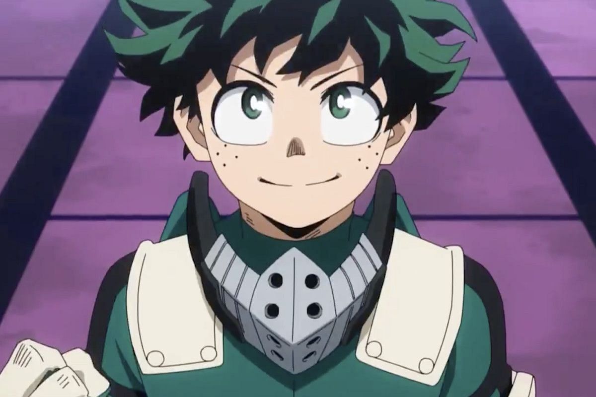 Izuku Midoriya as he appears in the anime (Image via Bones)