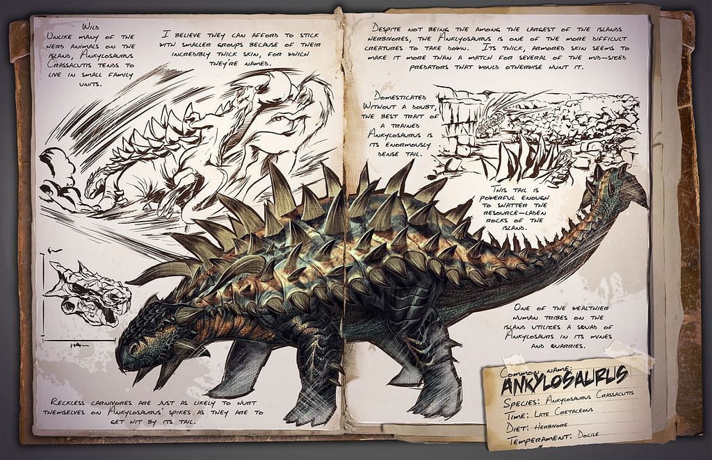 Ankylosaurus, Lost Island (Image via ARK fandom)