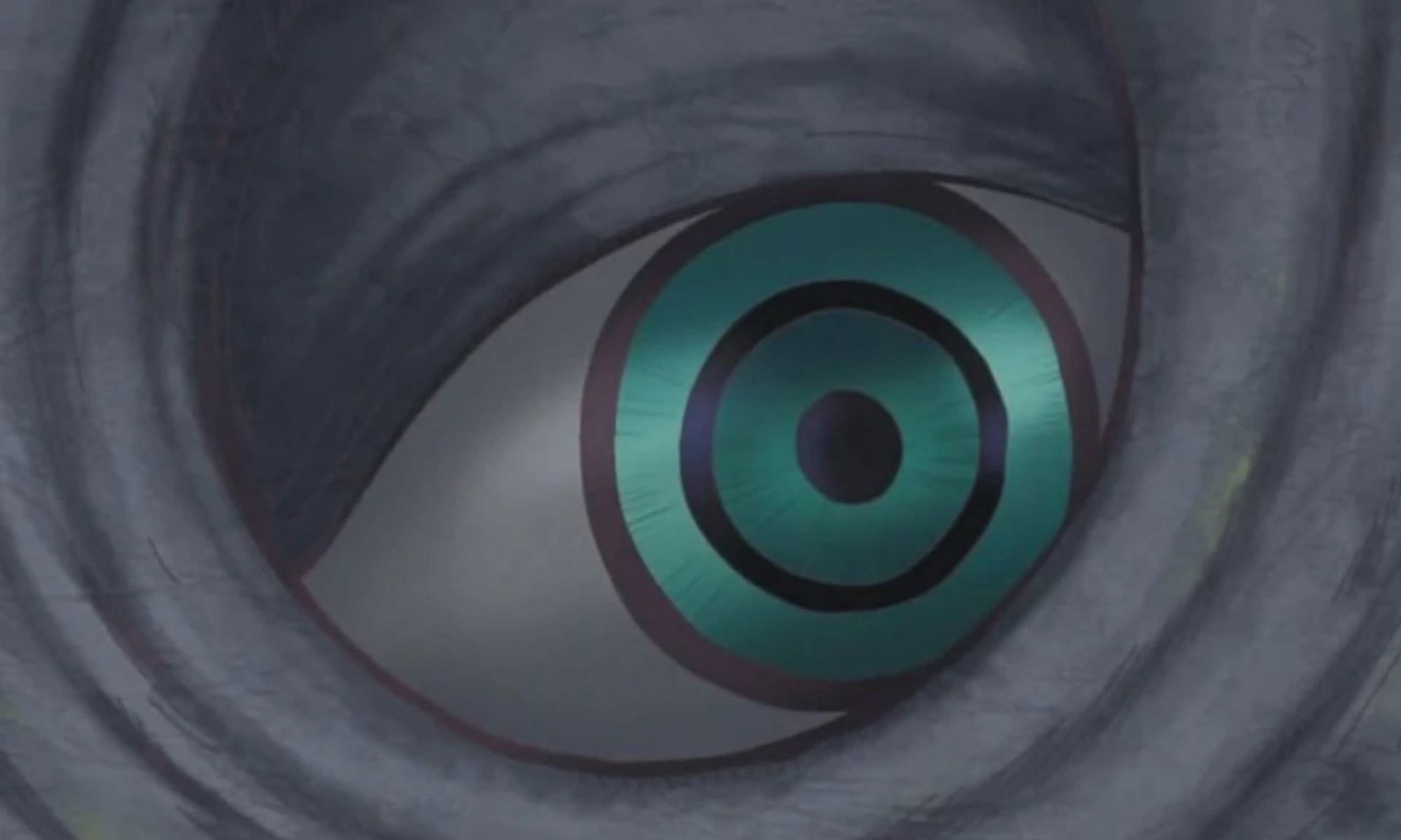 The rarely seen eyes of this giant elephant (Image via Toei Animation)