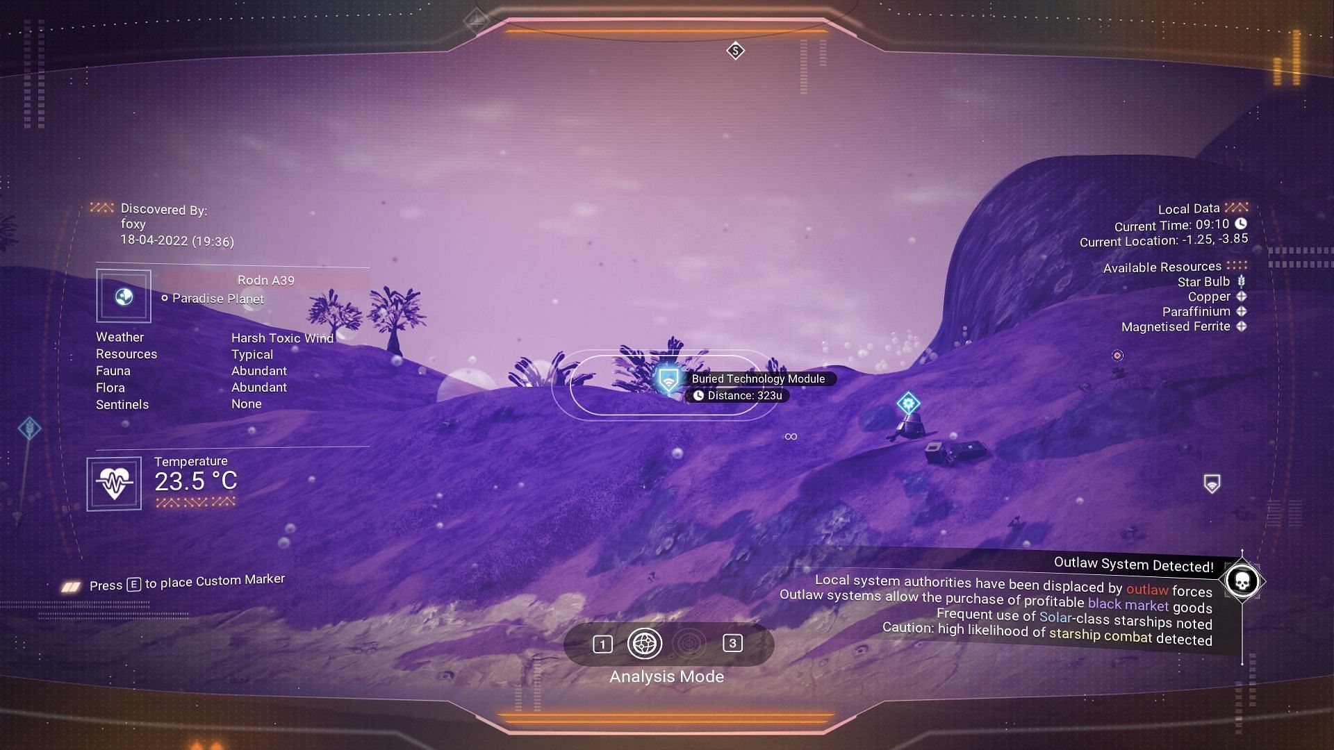 Buried Technology Module (Image via No Man&#039;s Sky)