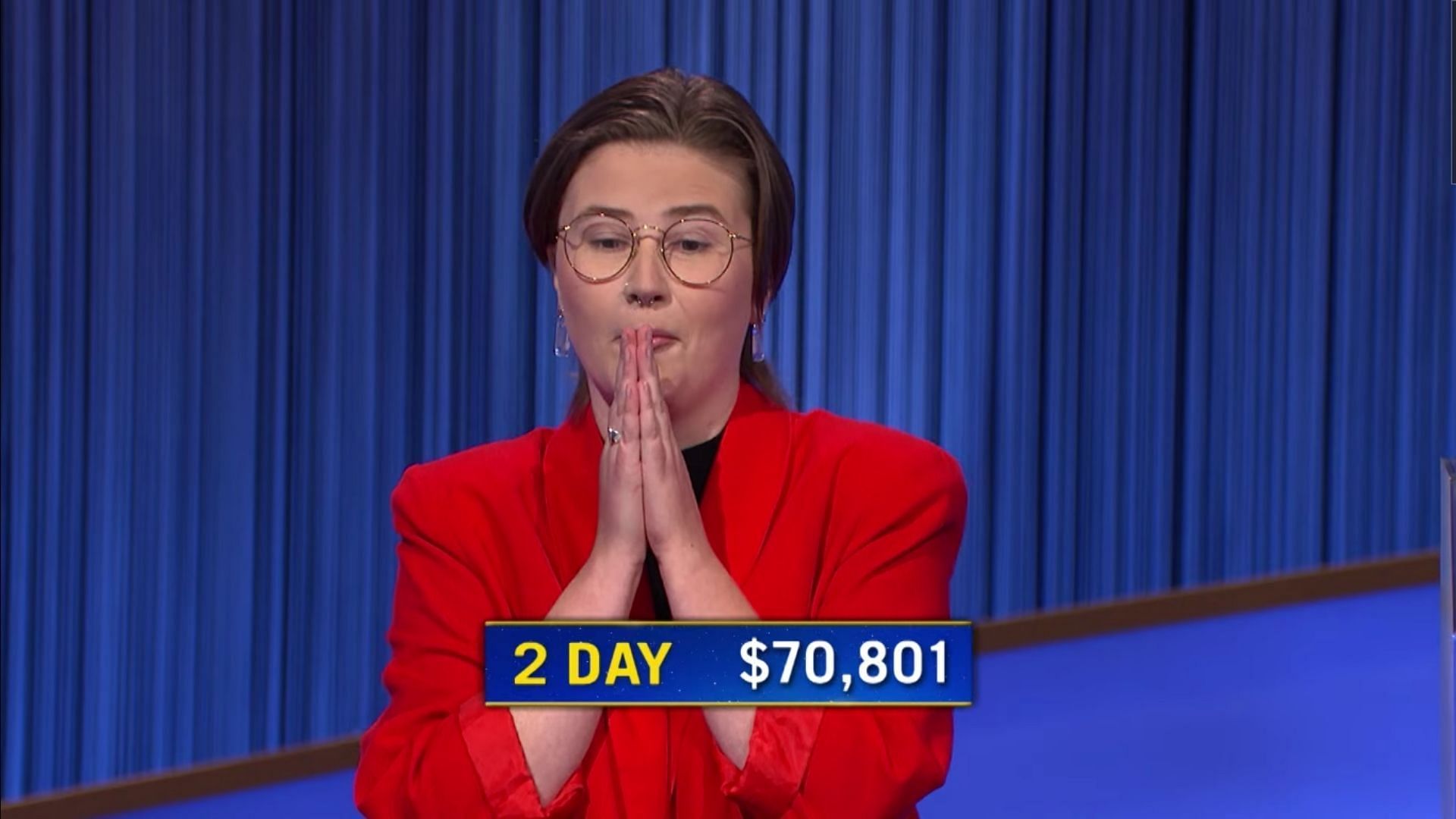 Mattea Roach on Jeopardy! (Image via YouTube/ Jeopardy!)