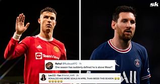 "Inevitable on the pitch" - Fans engage in Cristiano Ronaldo vs Lionel Messi debate after Portuguese superstar's goal for Manchester United