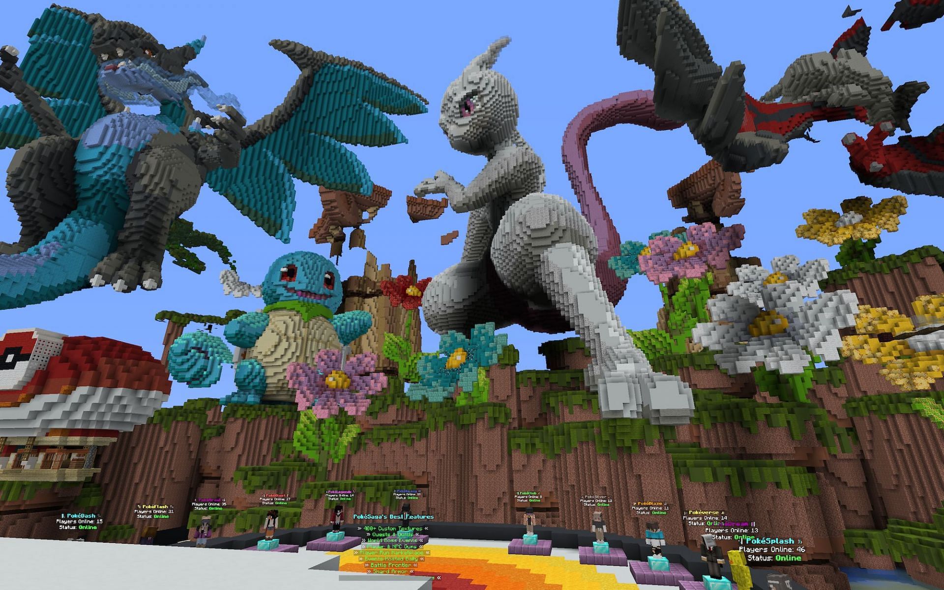 PokeSaga lobby [Image via Minecraft]