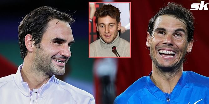 "I think Rafael Nadal's forehand has been been giving him more titles than Roger Federer's volley" - Casper Ruud