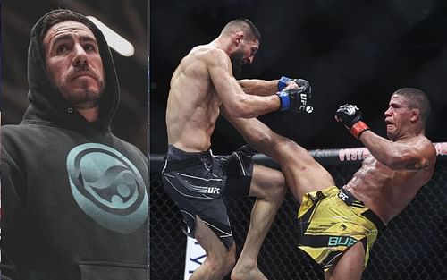 Kenny Florian (left) and Khamzat Chimaev vs Gilbert Burns (right) [Image credits: @kennyflorian on Instagram]