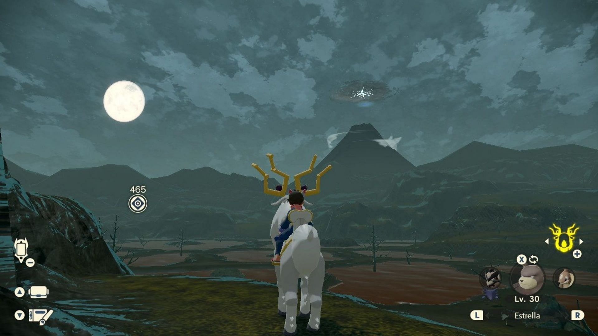 A full moon is required for a few different reasons in Pokemon Legends: Arceus (Image via The Pokemon Company)