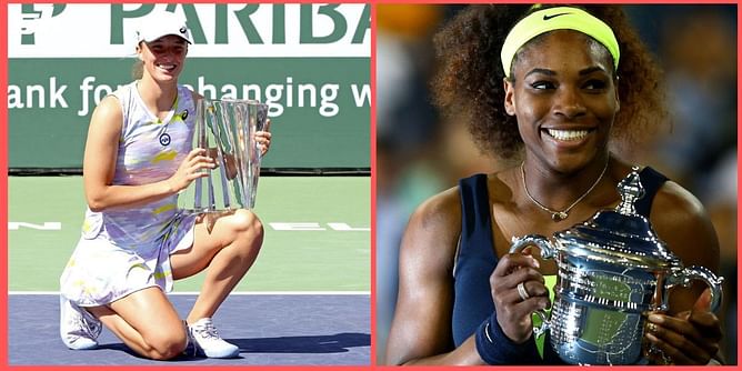 Iga Swiatek becomes the first player to win 28 consecutive sets since Serena Williams in 2012-13