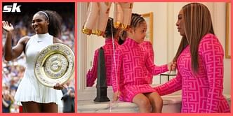 Serena Williams and daughter Olympia flaunt matching Balmain couture