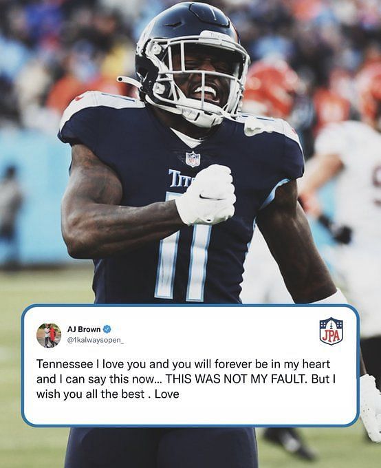 A.J. Brown spilled the beans on the Titans offense after being traded away:  'I gave every little detail'