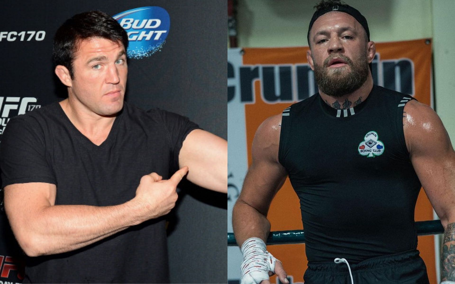 Chael Sonnen (left) and Conor McGregor