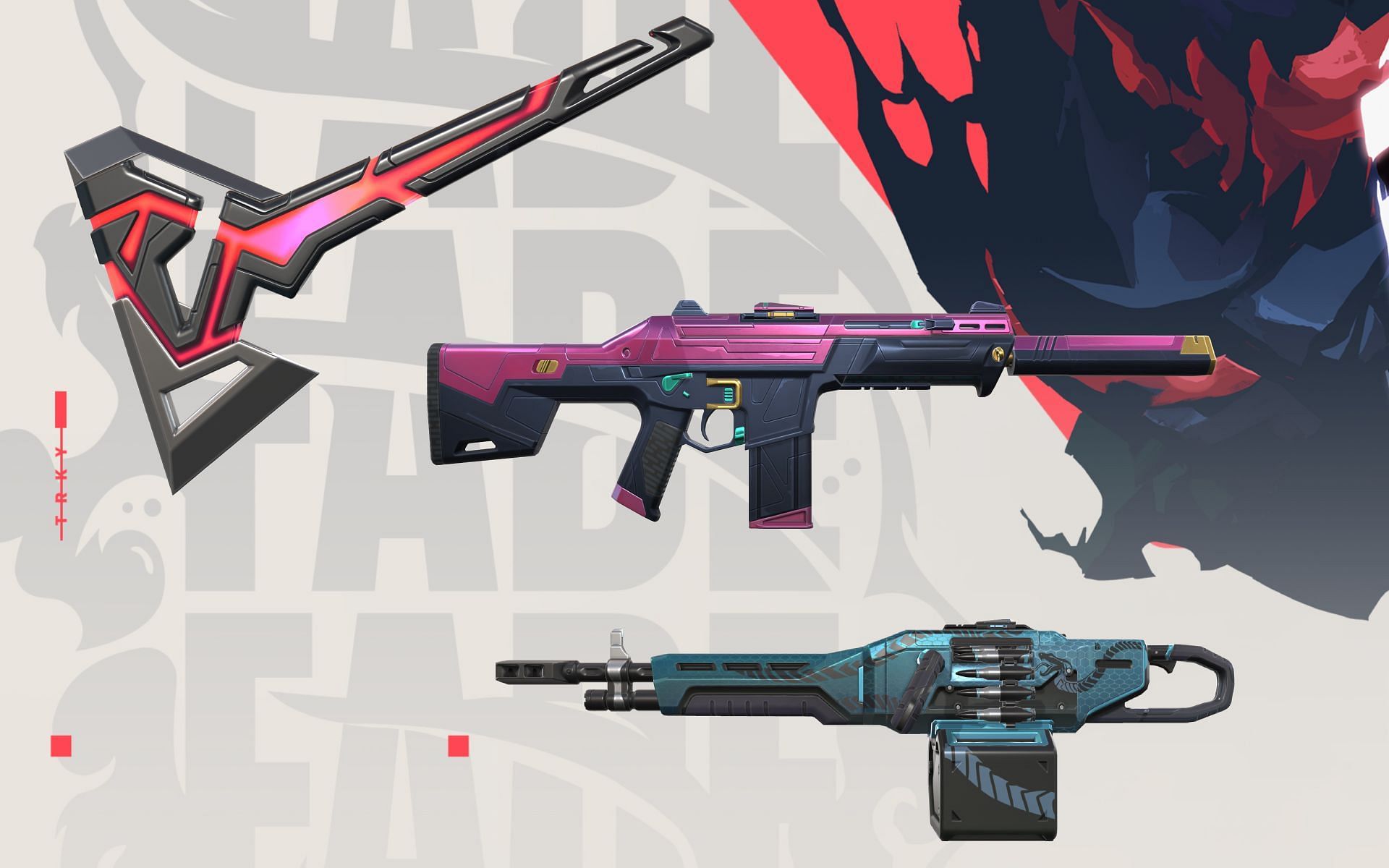 .SYS, Cobra Coalition and Hue Shift skin bundles from Episode 4 Act 3 Battlepass in Valorant (Image via Sportskeeda)
