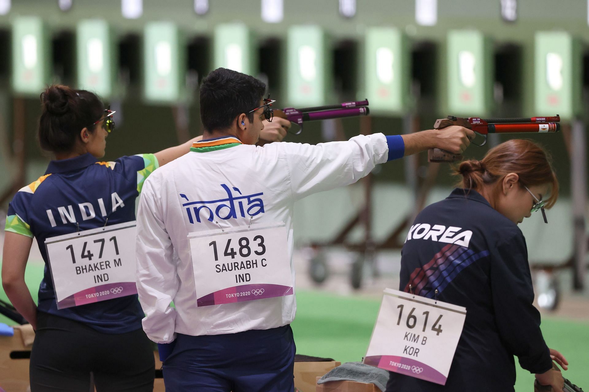 Shooting - Olympics: Indian shooting team in action