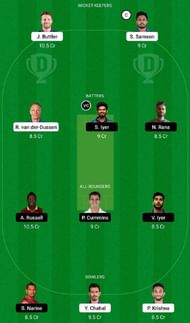 RR vs KKR Dream11 Fantasy Tip #1