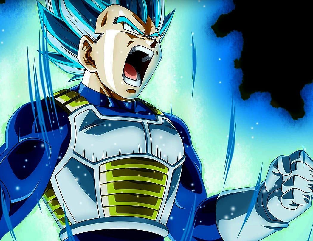 Vegeta using his Super Saiyan Blue form (Image via Toei Animation)