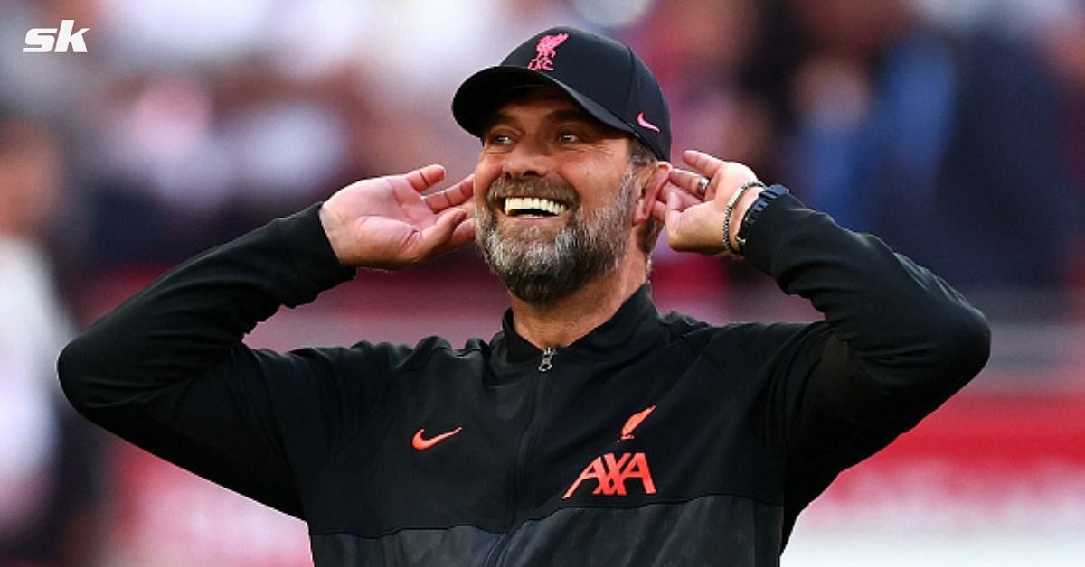 Klopp was all smiles after Liverpool&#039;s win against Manchester United