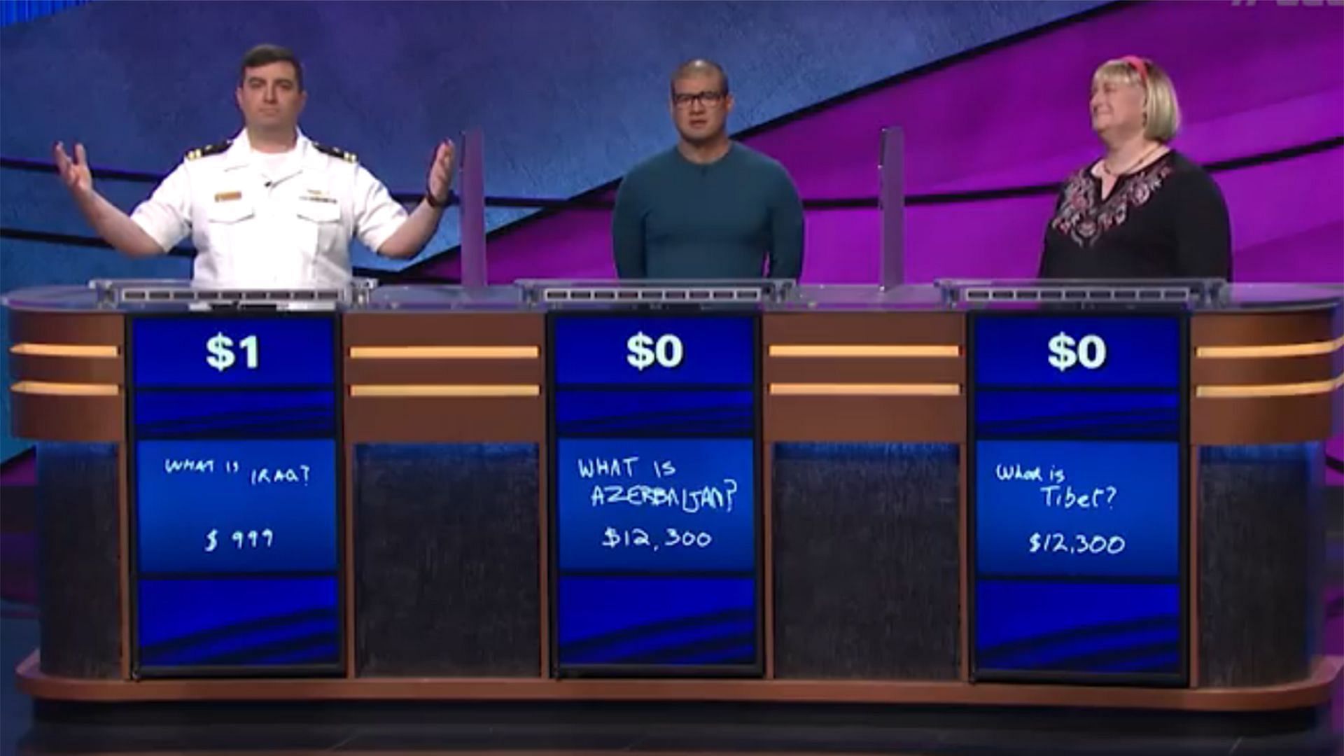 A still from Jeopardy! (Image via @Jeopardy/Instagram)