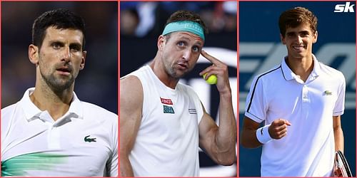 3 men's tennis players who are not vaccinated