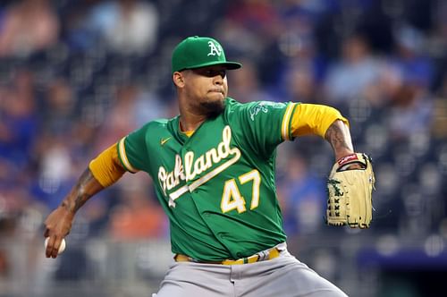 Frankie Montas of the MLB Oakland Athletics