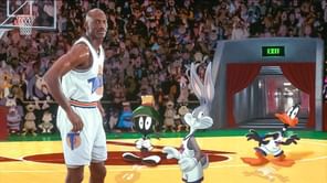 "But it was enjoyable, too, because it was entertaining; the guys were going at it" - Muggsy Bogues recalls Michael Jordan trying to get back in shape on the set of "Space Jam"
