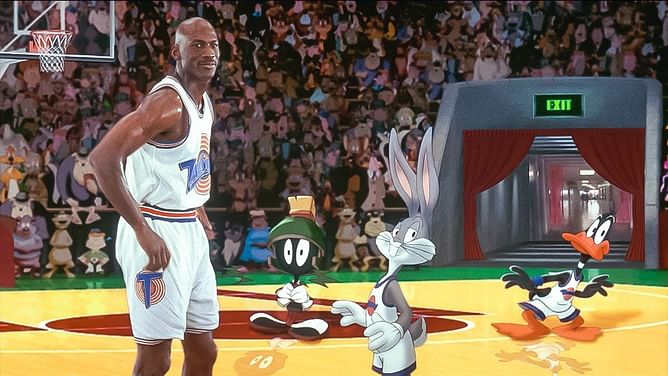 "But it was enjoyable, too, because it was entertaining; the guys were going at it" - Muggsy Bogues recalls Michael Jordan trying to get back in shape on the set of "Space Jam"