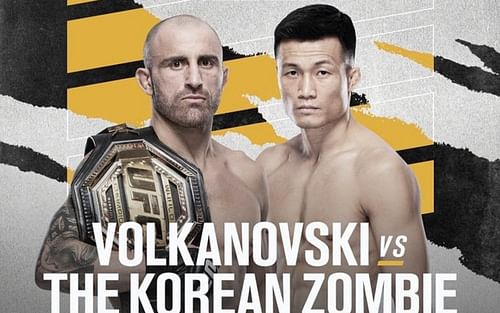 Alexander Volkanovski vs. The Korean Zombie poster (Image courtesy of @alexvolkanovski Instagram)