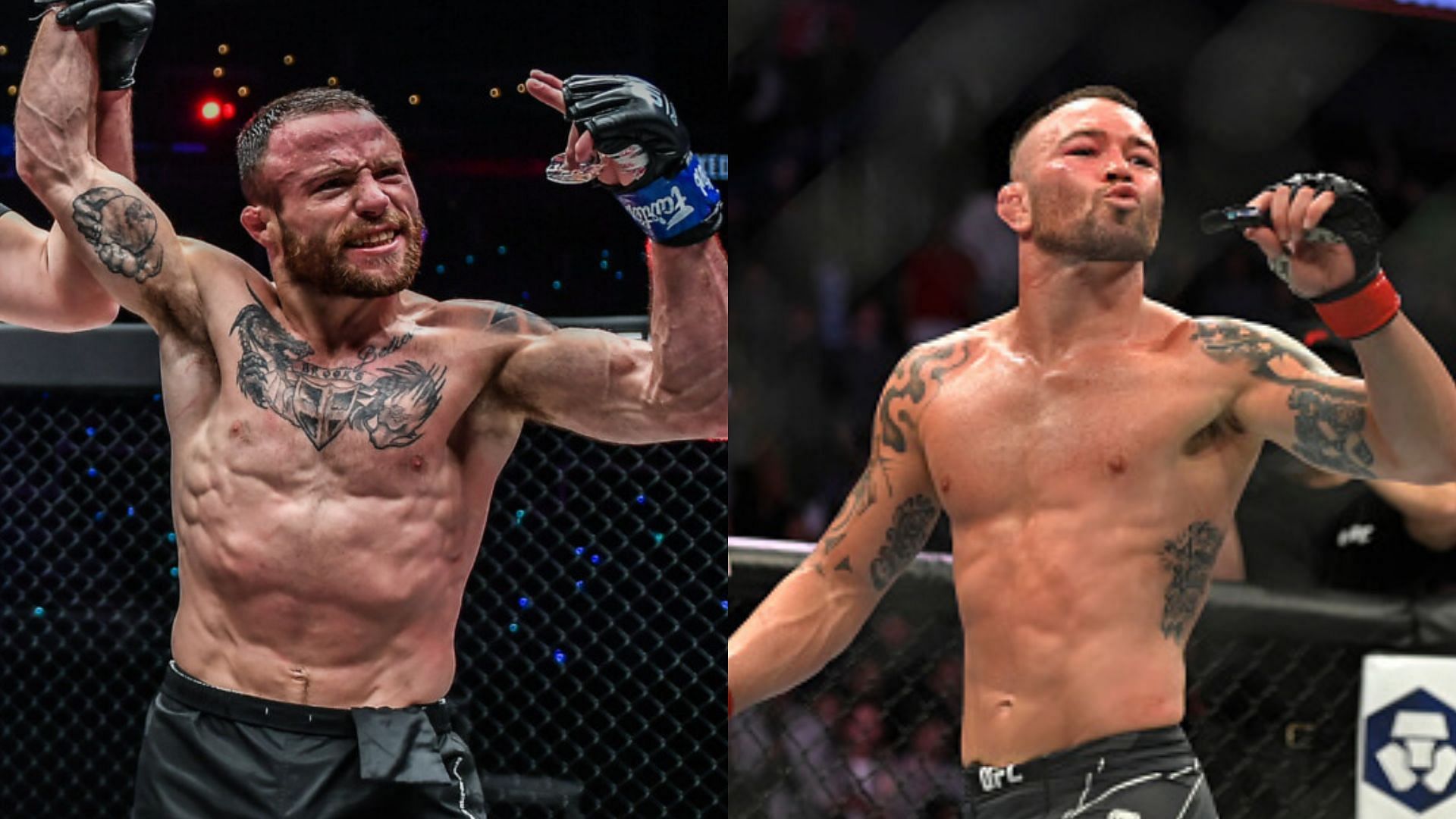 Jarred Brooks [Photo Credit: ONE Championship] does not agree with recent comparisons to Colby Covington (right)