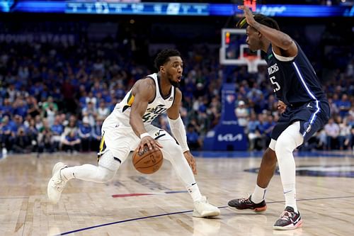 Donovan Mitchell against Dallas in Game 1 of the series