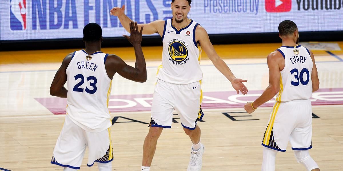 GSW Big Three: Draymond Green, Steph Curry, Klay Thompson.