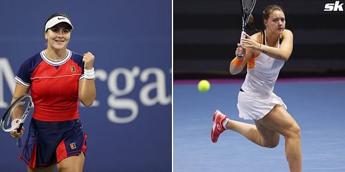 Bianca Andreescu (L) and Jule Niemeier.