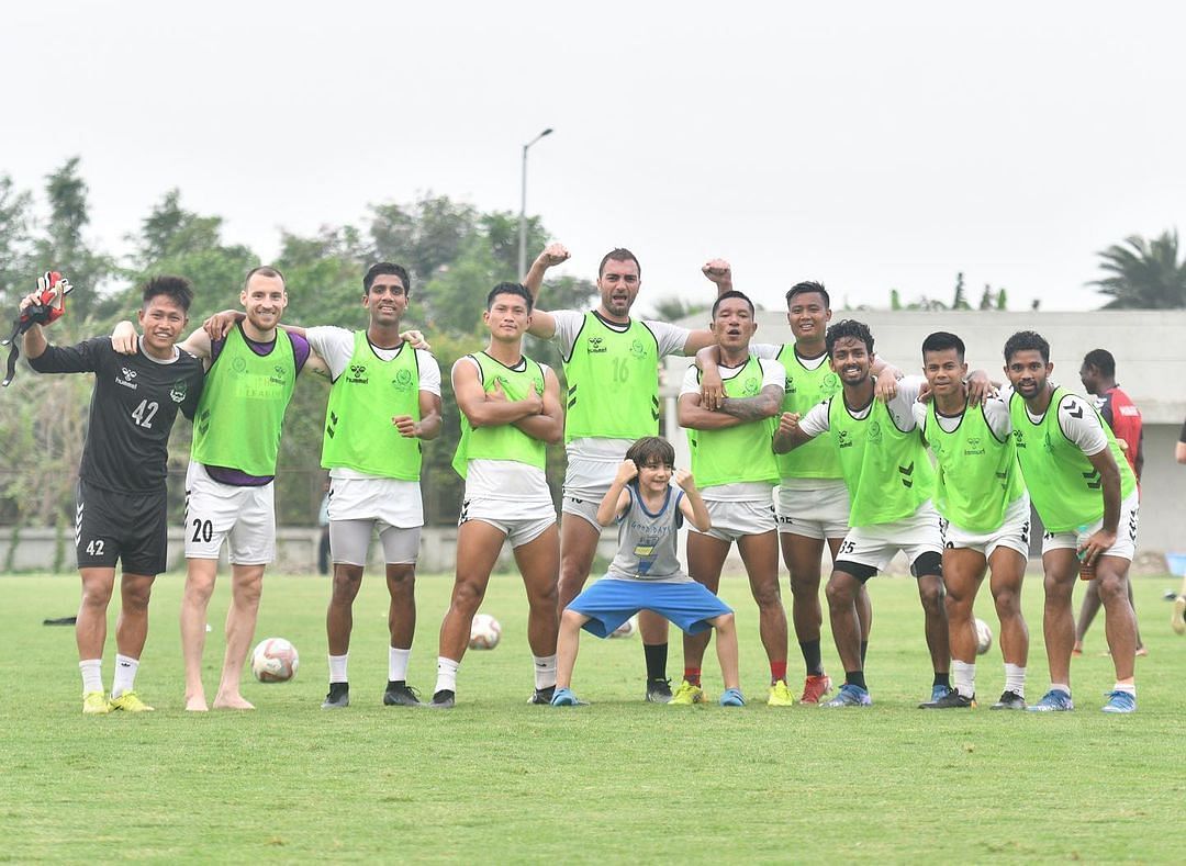 Mohammedan SC players during a training session (Image Courtesy: Mohammedan SC Instagram)