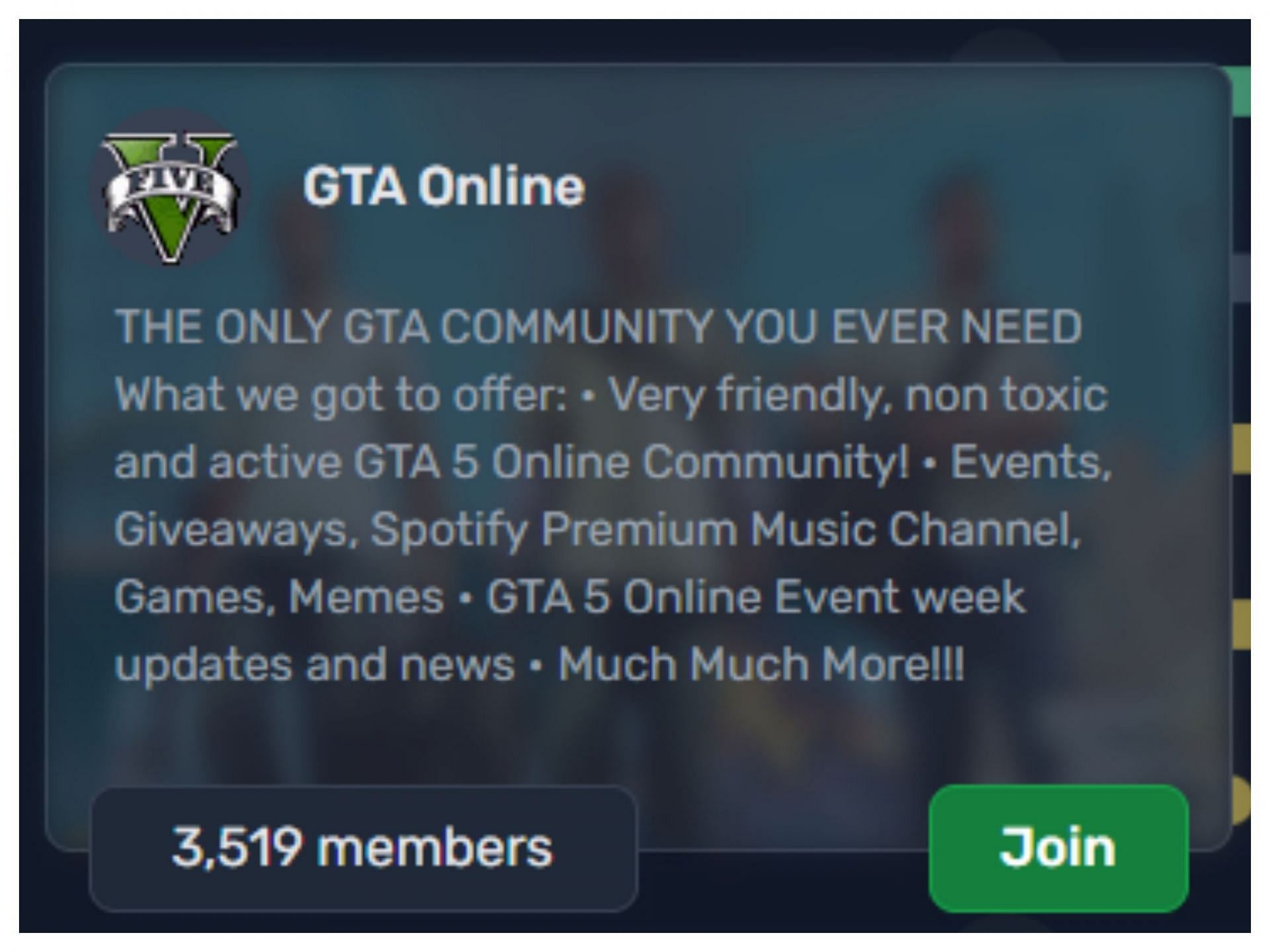 GTA V Brazil Discord: Direct Link to join + GTA V Brasil Discord