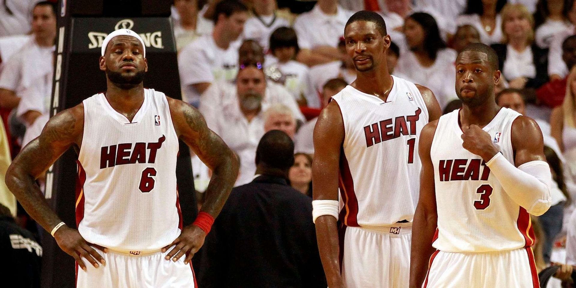 Left to Right: LeBron James, Chris Bosh, Dwyane Wade