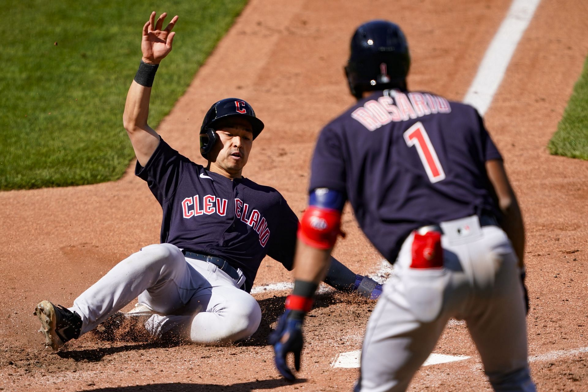 Cleveland Guardians rookie Steven Kwan in the midst of a sensational start  to career, He has yet to swing and miss on a single pitch this year