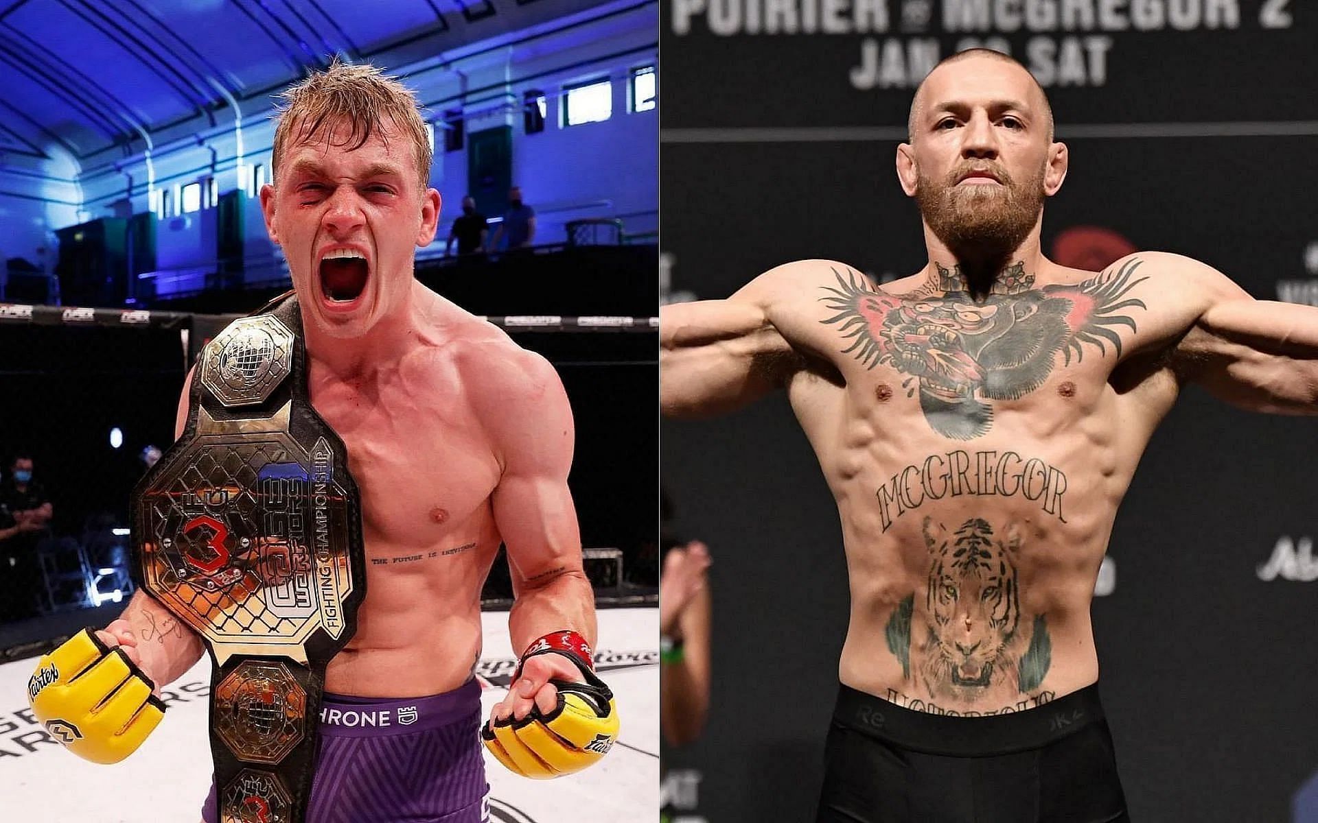 Ian Garry (left) and Conor McGregor (left) (Image credits: @iangarry on Instagram and Getty)