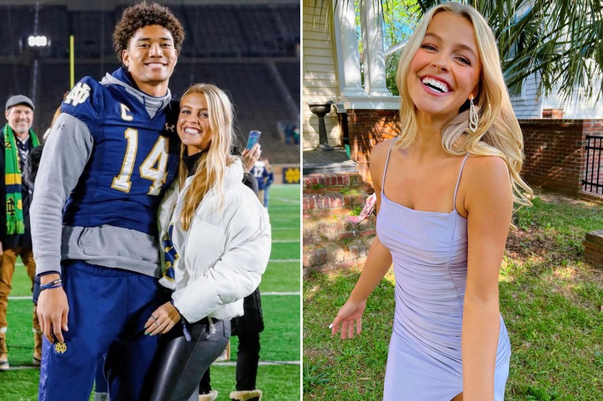 NFL draft prospect Kyle Hamilton and girlfriend Reese Damm put on a show