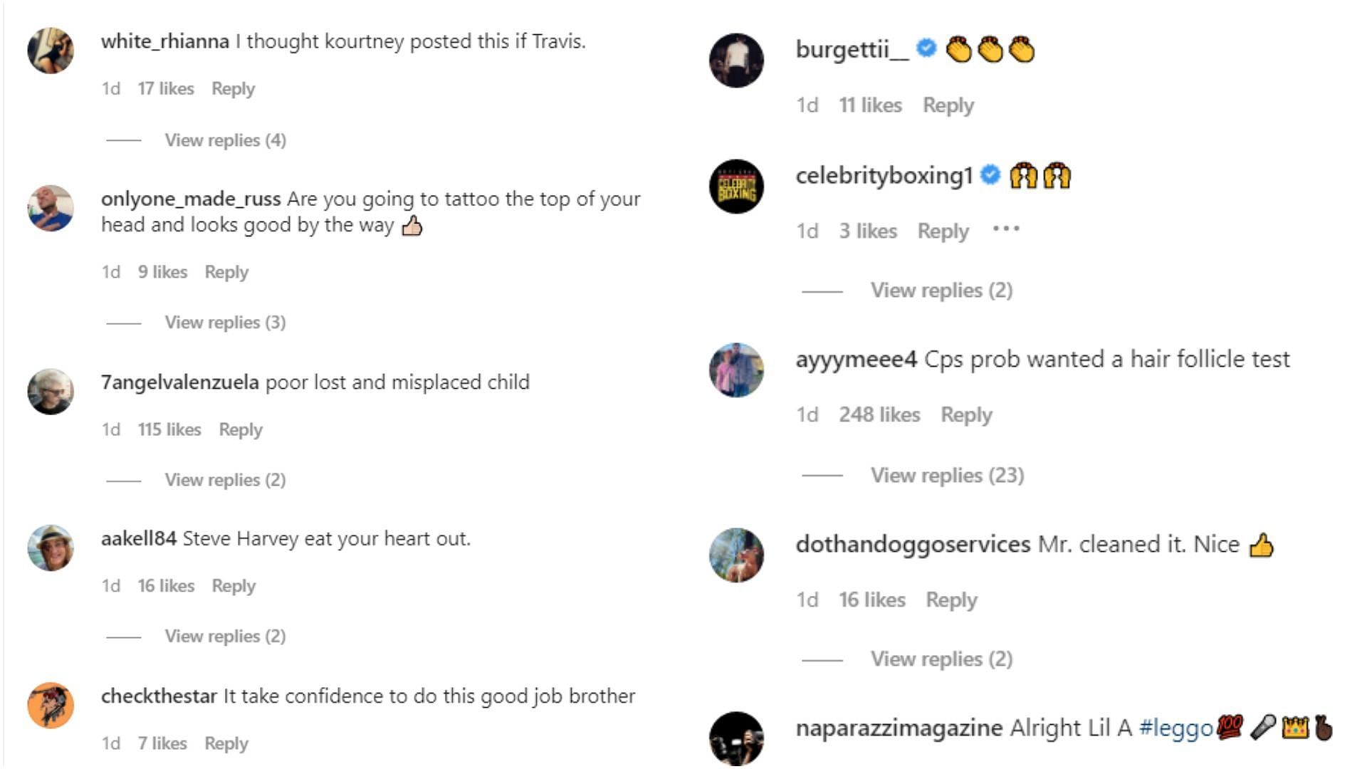 Fans comment of the Aaron Carter&#039;s post (Image via @aaroncarter/Instagram)