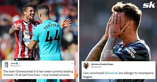Twitter reacts as Arsenal suffer third straight defeat in Premier League after 1-0 loss to Southampton