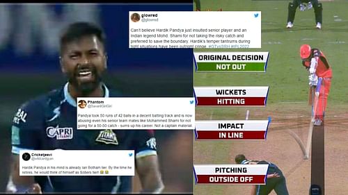 Hardik Pandya was seen fuming at teammates and also failed to review Williamson's LBW decision. (P.C.:iplt20.com)