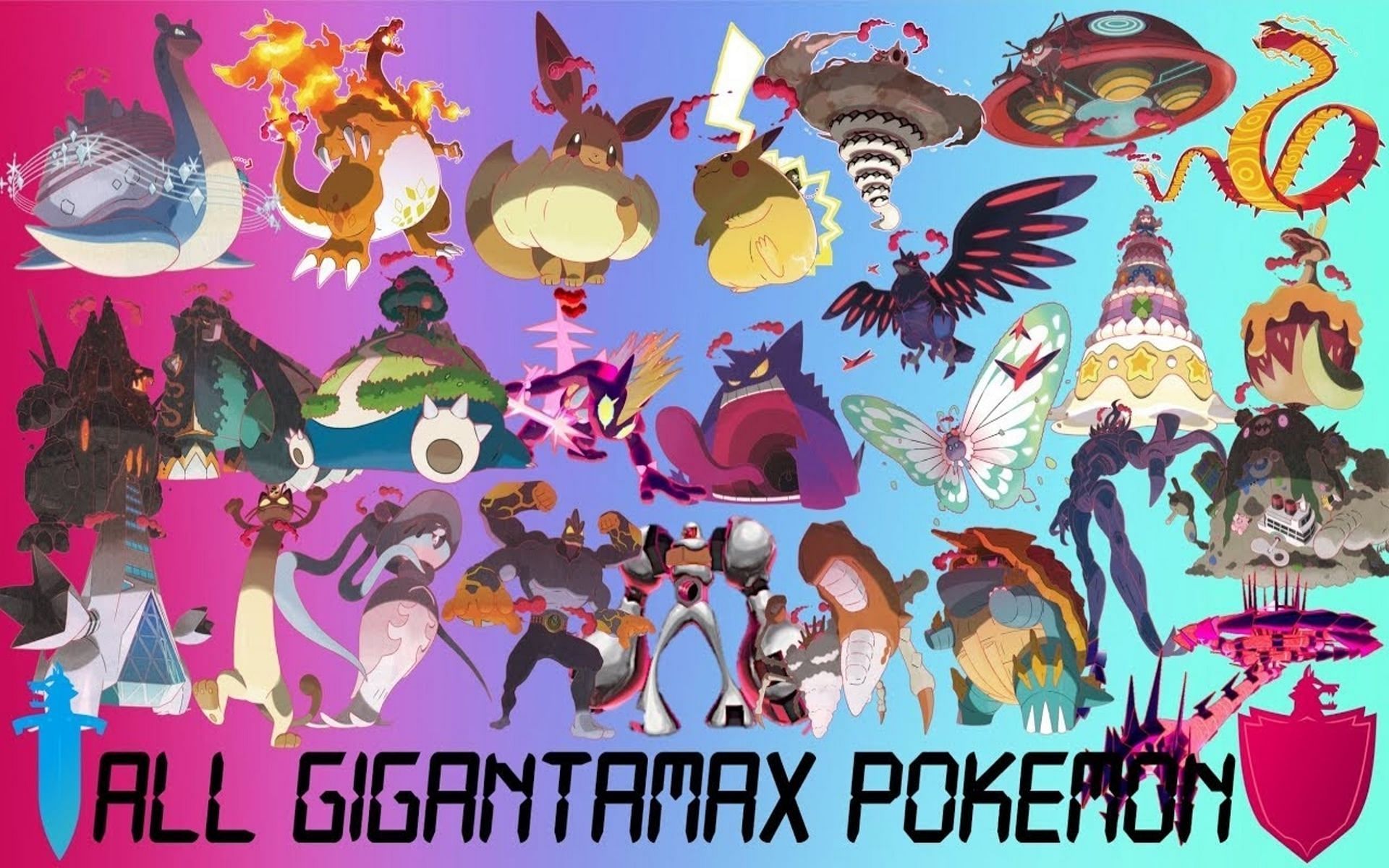 Even more Gigantamax forms got added with the DLC (Image via Tom Salazar)