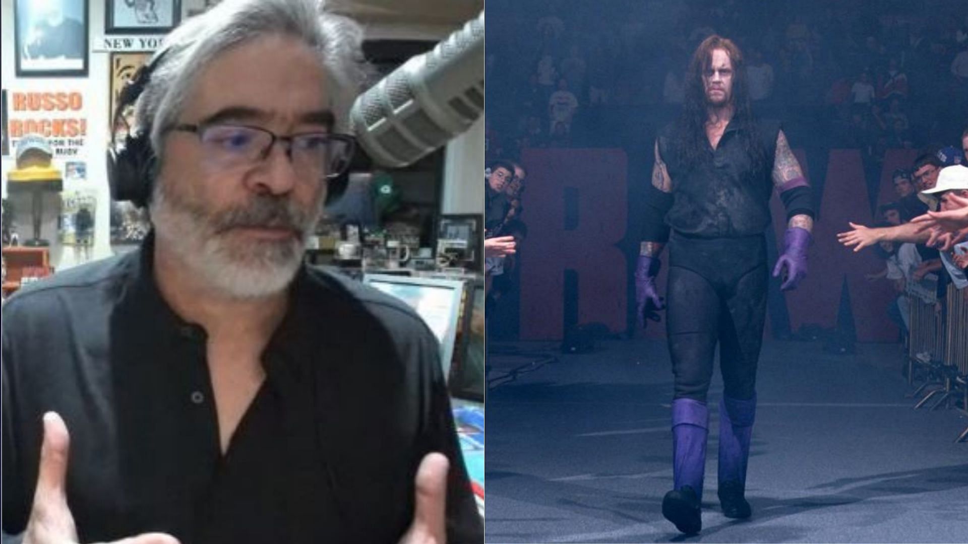 Vince Russo (left); The Undertaker (right)