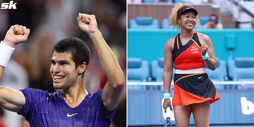 Carlos Alcaraz and Naomi Osaka.