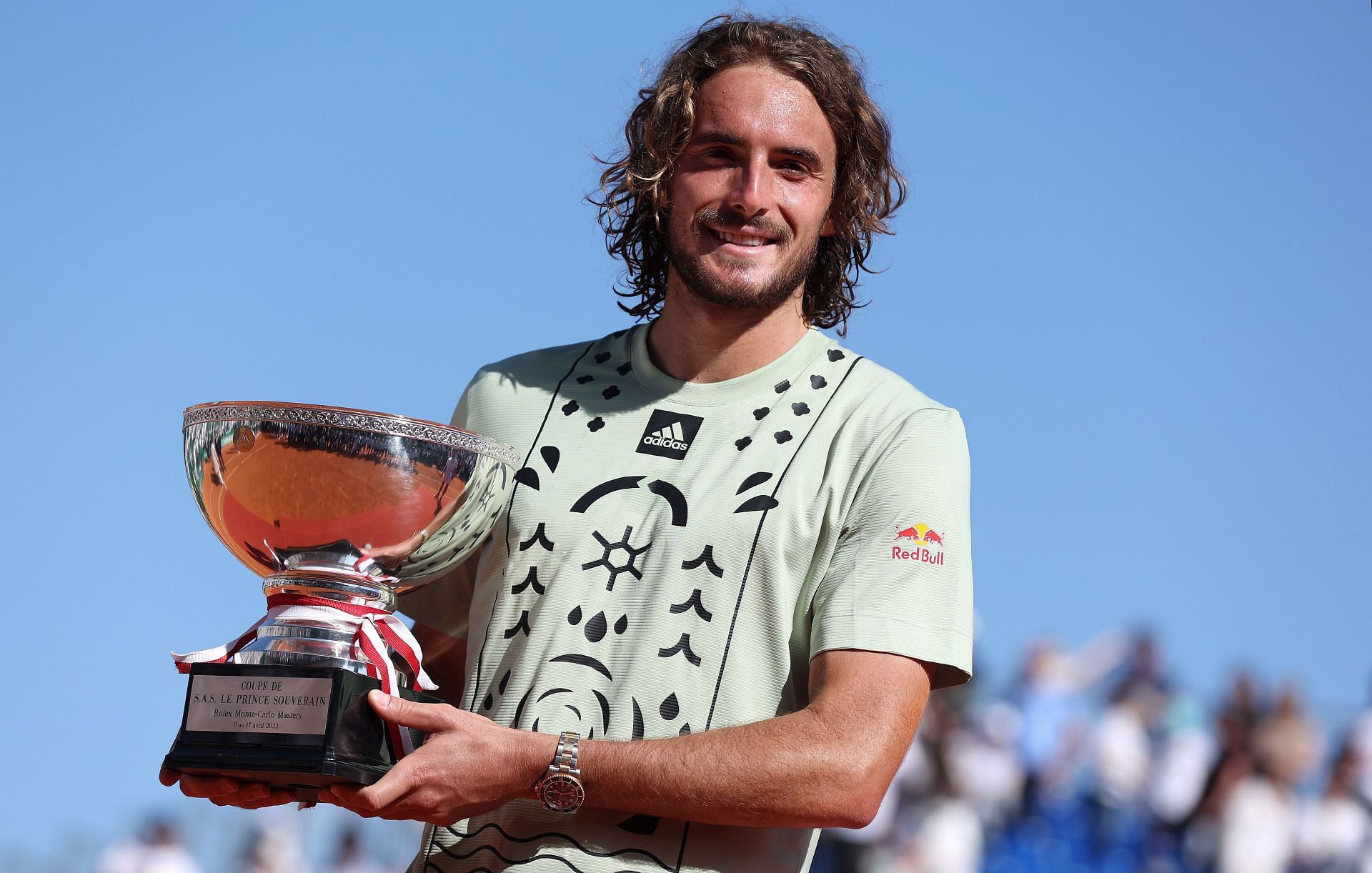 Stefanos Tsitsipas after winning the 2022 Rolex Monte-Carlo Masters