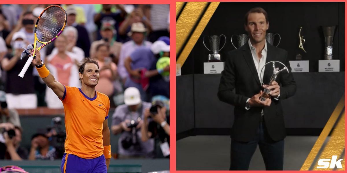 Rafael Nadal announced the winner of the LaureusSport for Good Society Award