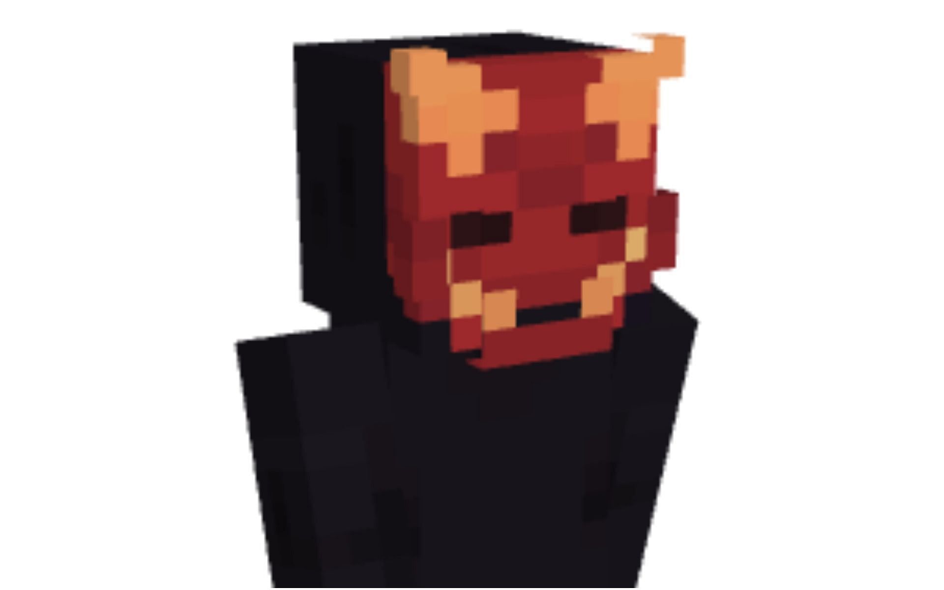 Face mask Minecraft skin is trending