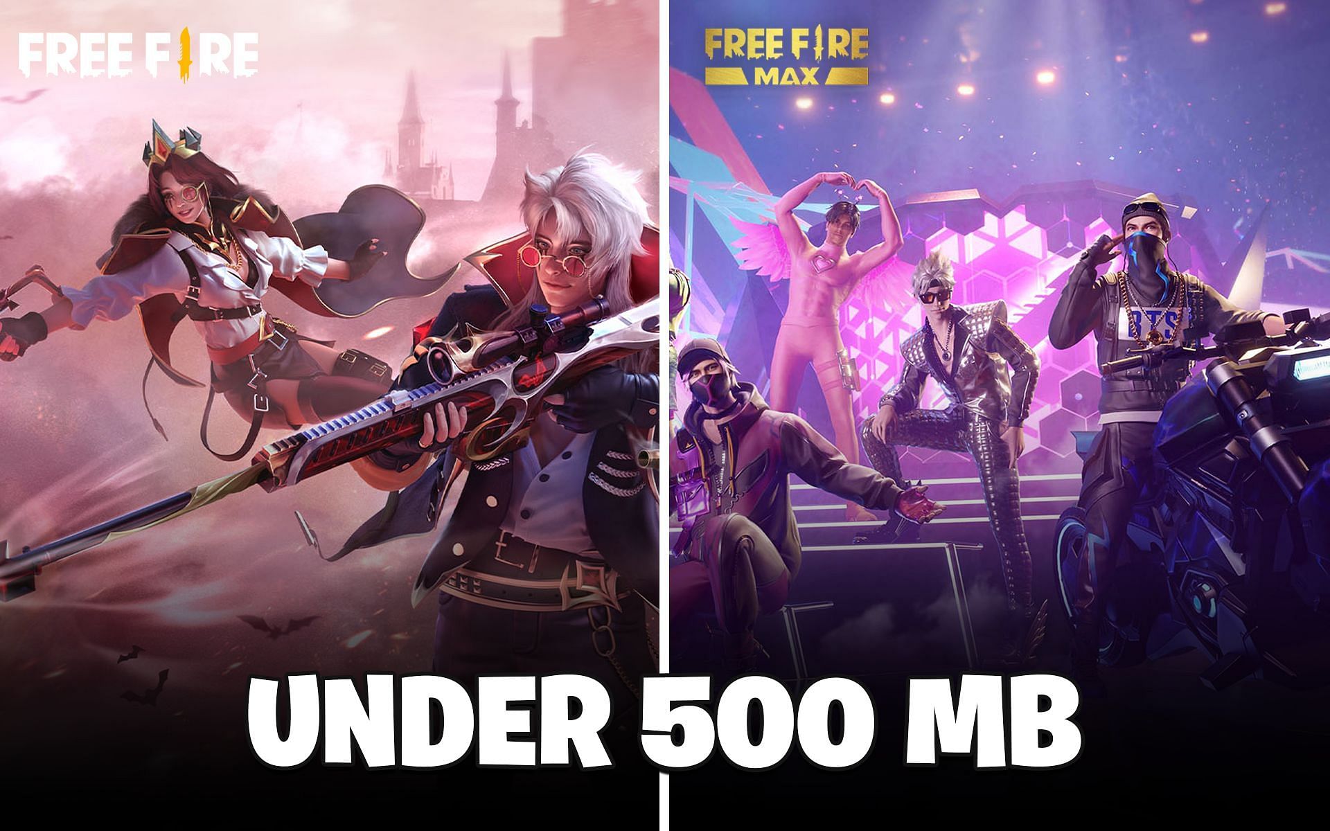 Android games like Free Fire and its MAX version (Image via Sportskeeda)