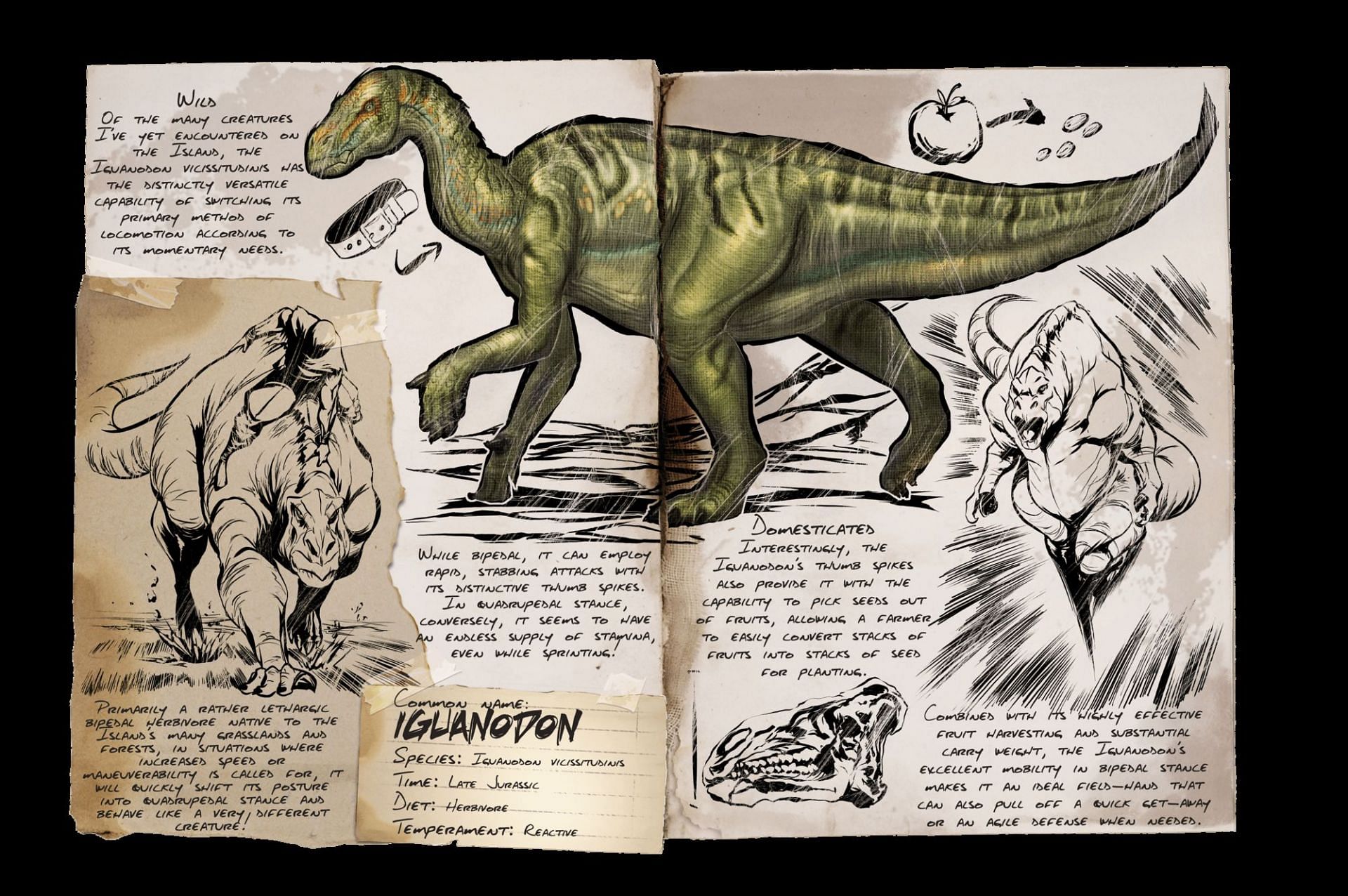 Iguanodon, Lost Island (Image via ARK fandom)