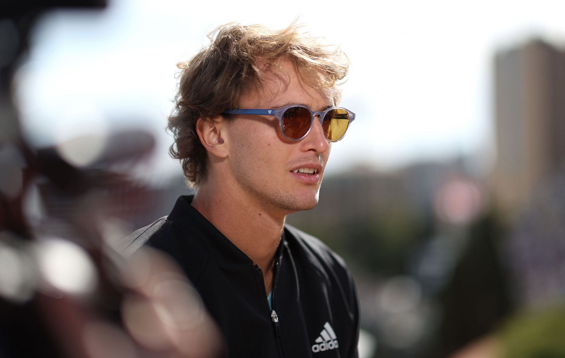 Alexander Zverev talks to the media at the 2022 Monte-Carlo Masters