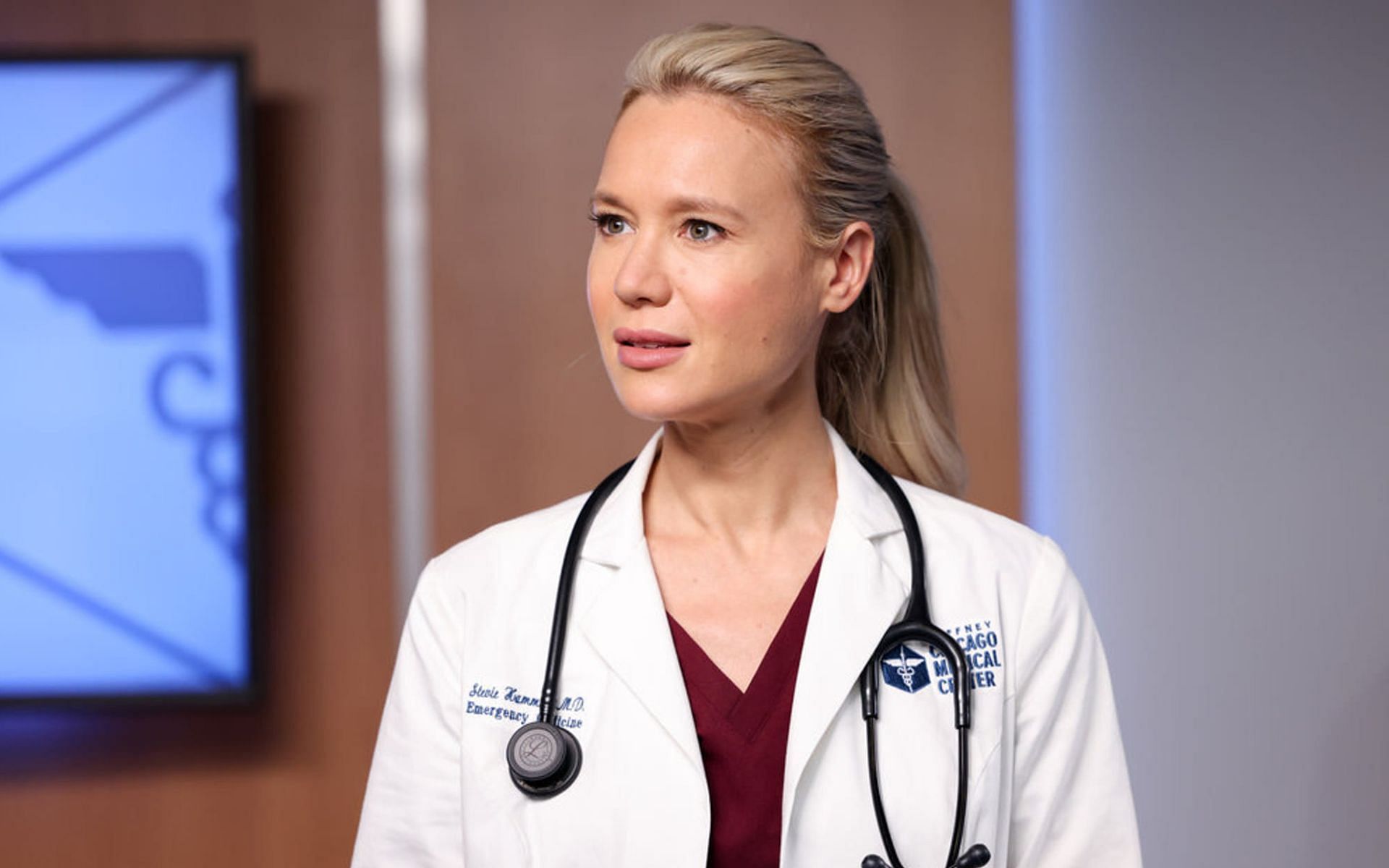 Kristen Hager is leaving the NBC medical drama Chicago Med (Image via YouTube/NBC)